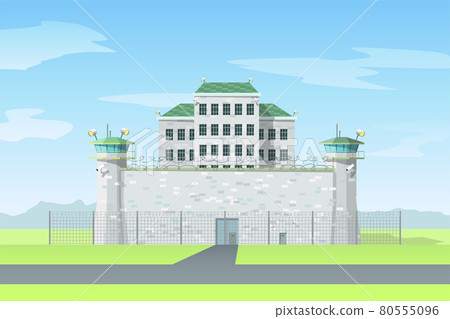 gray color prison with chain metal fence 80555096