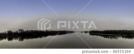 Vistula River in winter - Nowy Dwor Mazowiecki, Poland Vistula River in winter - Nowy Dwor Mazowiecki, Poland 80555164