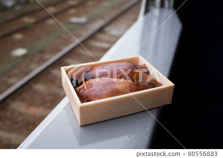 Ikameshi is a famous and popular ekiben at Mori Station 80556883