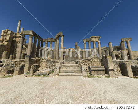 Roman Ruins of Dougga, Tunisia Roman Ruins of Dougga, Tunisia 80557278