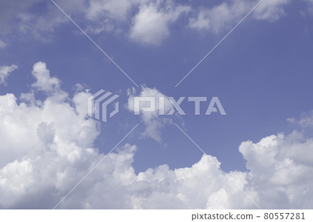 White clouds floating in the summer clouds 80557281