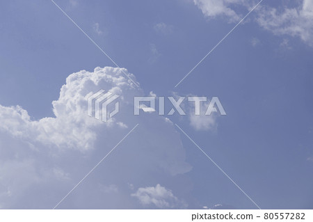 White clouds floating in the summer clouds 80557282