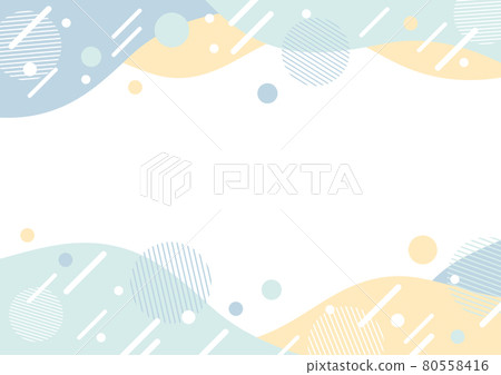 Pastel geometric pattern frame 80558416