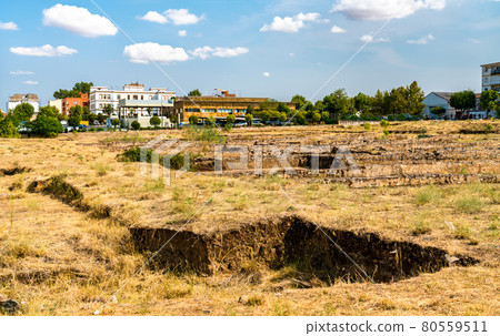 View of ancient ruins in Merida, Spain View of ancient ruins in Merida, Spain 80559511