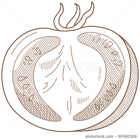 cut tomato 80560309