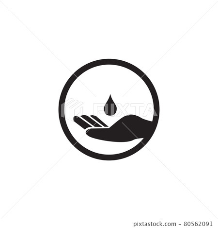 silhouette hand hope hand sanitizer logo vector icon illustration design  5537473 Vector Art at Vecteezy