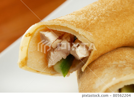 rolled pancakes stuffed chicken rolled pancakes stuffed chicken 80562204