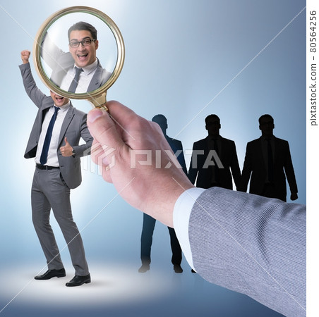Recruitment and employment concept with selected employee Recruitment and employment concept with selected employee 80564256