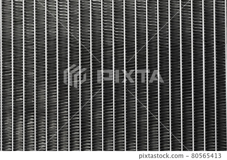 car aluminum radiator for motor cooling, close-up view details 80565413
