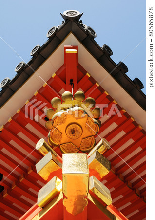 京都府八幡市石清水八幡宮迴廊金飾 80565878