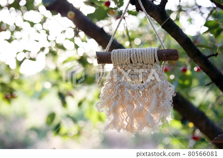 creation of a panel from macrame creation of a panel from macrame 80566081