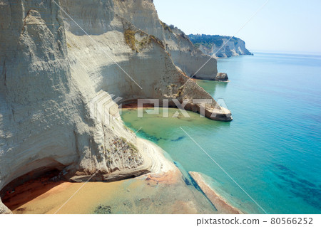 sheer white cliffs of Cape Drastis near Peroulades sheer white cliffs of Cape Drastis near Peroulades 80566252
