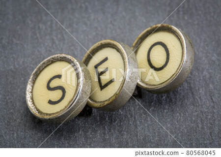 SEO acronym in typewriter keys SEO acronym in typewriter keys 80568045
