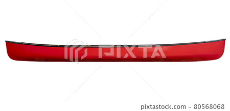 red tandem canoe isolated red tandem canoe isolated 80568068