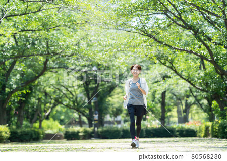 Jogging female middle Jogging female middle 80568280
