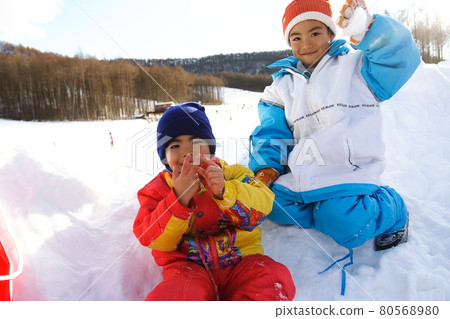 Sledding, Children's slope, Ski resort, Snow country, Karuizawa Snow Park, Children, Snowboarding, Snow Sledding, Children's slope, Ski resort, Snow country, Karuizawa Snow Park, Children, Snowboarding, Snow 80568980