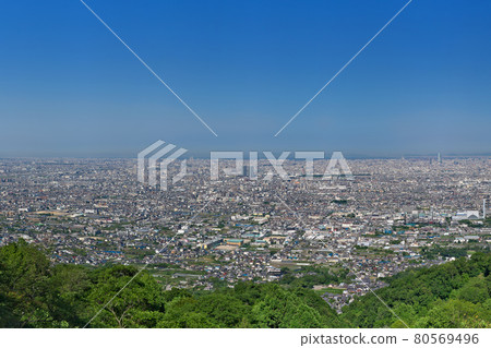 【俯瞰大阪平原】（高解析版）地點：大阪府八尾市水見藏院大座小太市 80569496