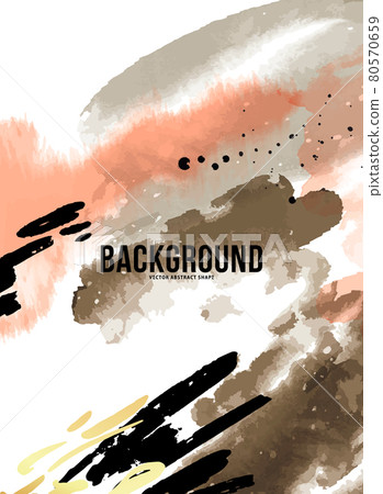 Abstract orange ink paint background. Acrylic texture with marble pattern Abstract orange ink paint background. Acrylic texture with marble pattern 80570659