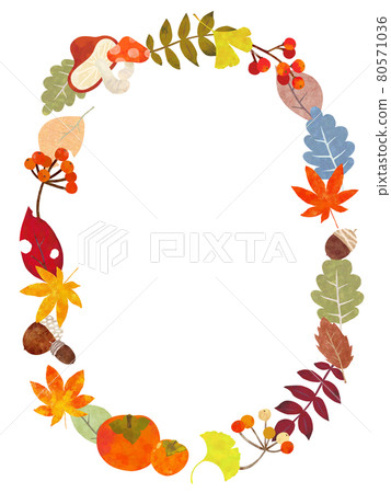 秋框素材 ――透明背景 ――裁剪 80571036