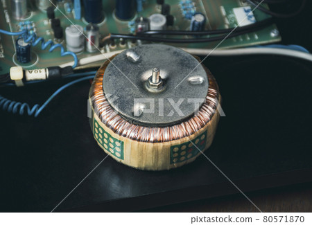 Toroidal transformer in electrical for step down AC voltage of electrical appliance 80571870