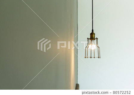 Lamps in a modern cafe and restaurant,Warm tone light Lamps in a modern cafe and restaurant,Warm tone light 80572252