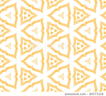 Geometric seamless pattern. Yellow symmetrical kaleidoscope background. Hand drawn geometric seamless design. Textile ready likable print, swimwear fabric, wallpaper, wrapping. Geometric seamless pattern. Yellow symmetrical kaleidoscope background. Hand drawn geometric seamless design. Textile ready likable print, swimwear fabric, wallpaper, wrapping. 80573326