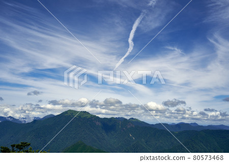 Ishizuchi Mountains in the Shikoku Mountains taken during the climbing of Natsuyama Ishizuchi Mountains in the Shikoku Mountains taken during the climbing of Natsuyama 80573468