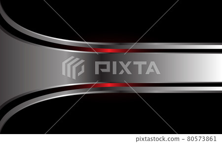 Abstract red light silver banner on black background Abstract red light silver banner on black background 80573861