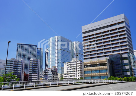 Cityscape Tokyo Tennozu Bridge and Shinagawa cityscape Cityscape Tokyo Tennozu Bridge and Shinagawa cityscape 80574267