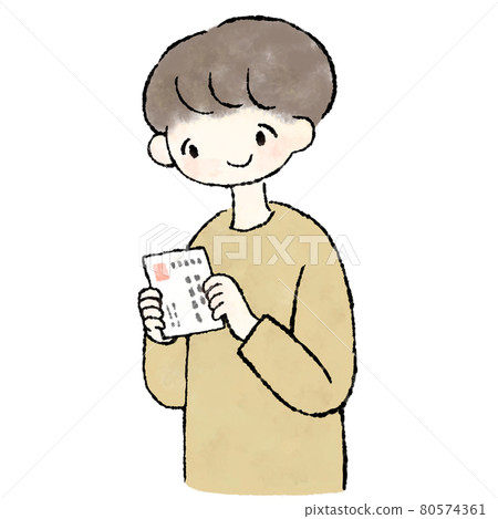 用明信片看著你的人 顏色 80574361