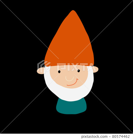 Garden gnome. Fairytale character for your design 80574462