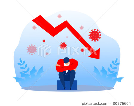 businessman stress and falling bar graph Dissatisfied, financial collapse,crisis corona or covid 19, losing assets and investment,vector illustrator. businessman stress and falling bar graph Dissatisfied, financial collapse,crisis corona or covid 19, losing assets and investment,vector illustrator. 80576604