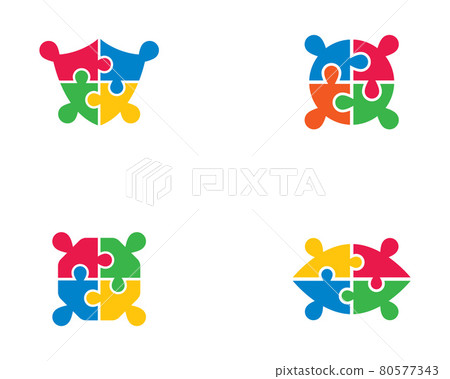 Puzzle vector icon illustration design - Stock Illustration [80577343 ...