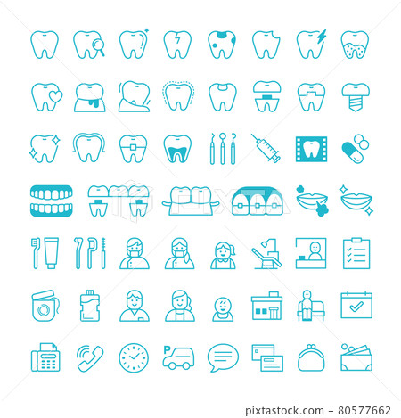 Tooth icon set_4 Tooth icon set_4 80577662