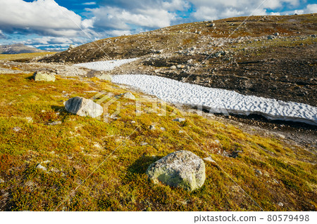 Norway Nature Landscapes, Mountain Under Sunny Blue Sky 80579498