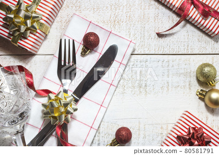 Festive table setting Festive table setting 80581791