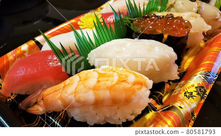 Sushi at a local supermarket 80581793