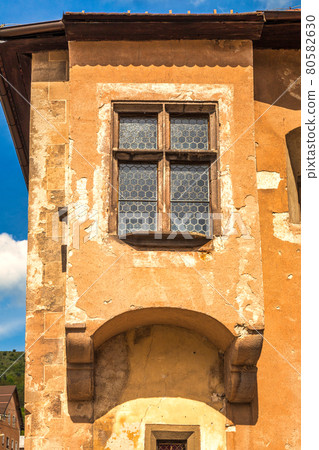 Detail of historic building in Kremnica, important medieval mini Detail of historic building in Kremnica, important medieval mini 80582630