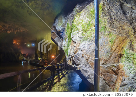 Yamaguchi Prefecture Mine City Akiyoshido Cave Cave River Groundwater Yamaguchi Prefecture Mine City Akiyoshido Cave Cave River Groundwater 80583079