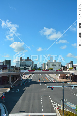 水戶站南口周邊的街景 水戶站南口周邊的街景 80584120