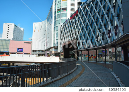 水戶站南口周邊的街景 水戶站南口周邊的街景 80584203