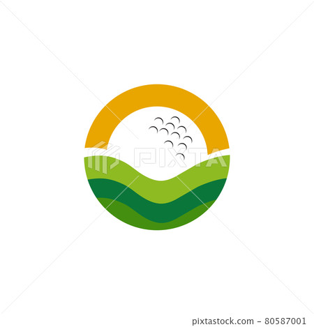 Golf club logo design template 80587001