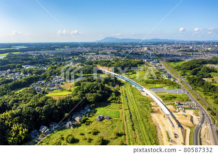 Bypass road construction of National Highway No. 6 and Mt. Tsukuba (Ibaraki Prefecture) * Near Ushiku Swamp Bypass road construction of National Highway No. 6 and Mt. Tsukuba (Ibaraki Prefecture) * Near Ushiku Swamp 80587332