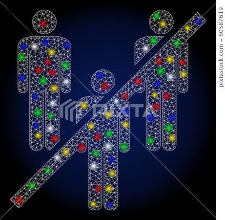 Glossy Mesh Wire Frame No Men Group with Color Flash Spots Glossy Mesh Wire Frame No Men Group with Color Flash Spots 80587619