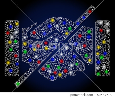 Flare Mesh Wire Frame No Handshakes with Color Flare Spots Flare Mesh Wire Frame No Handshakes with Color Flare Spots 80587620
