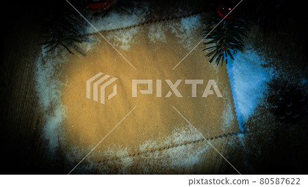 blank sheet for greetings and Christmas decorations blank sheet for greetings and Christmas decorations 80587622