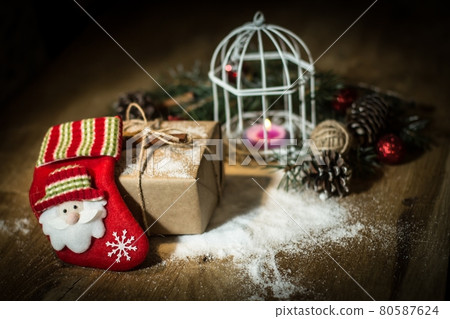 festive Christmas composition .photo with copy space 80587624
