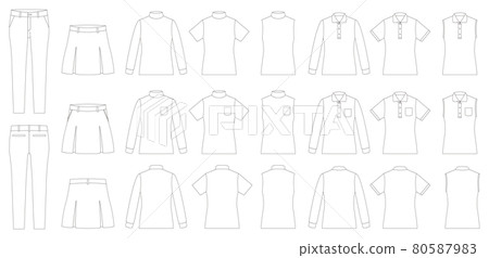 女子高爾夫服裝模板集 女子高爾夫服裝模板集 80587983