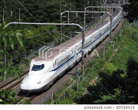 Shinkansen N700A at Sekigahara Shinkansen N700A at Sekigahara 80588916