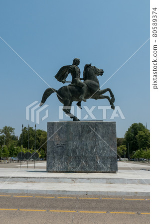 Greece, Thessaloniki, monument for Alexander the Great 80589374